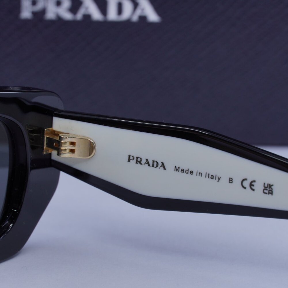 Prada PRB05SF 09Q08Z Rectangle Sunglasses – Black - Picture 4 of 10